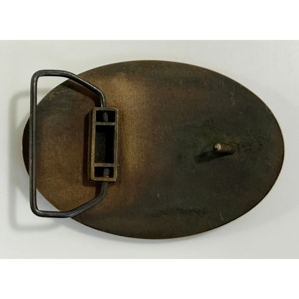 Komatsu Obayashi‎ Belt Buckle Mens Bronze Vintage 1996-1998 Hillsboro Oregon
